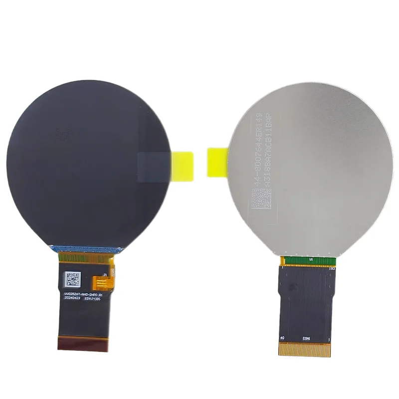 Pantalla redonda LCD de 2,48 pulgadas 480 × 480 IPS interfaz SPI/RGB de vista completa, pantalla de dispositivo inteligente