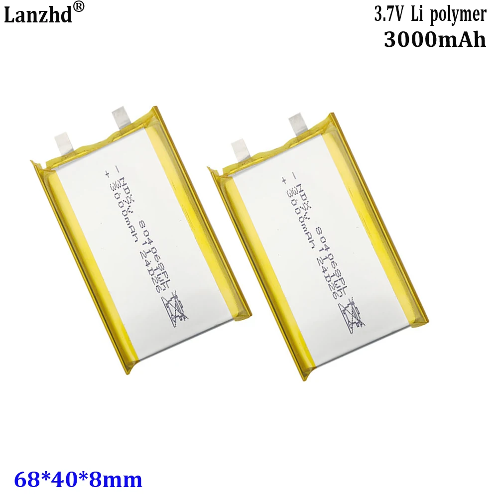 3.7V Polymer lithium battery 804070 portable keyboard handheld