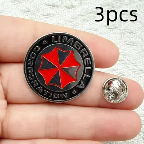 3 st Classics Biohazard Service Evil Resident Emaljbrosch Nål Kavajslag Ryggsäck Metall Märken Mode Smycken Accessoarer Drop Shi 10 best sales Pin Resident Evil - №2