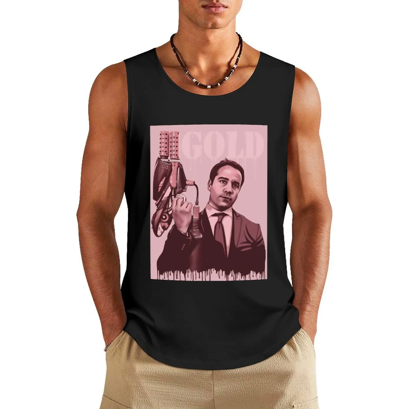 Ari Gold Entourage Canvas Print Tank Top Man summer clothes sports vest vests for men sleeveless vests