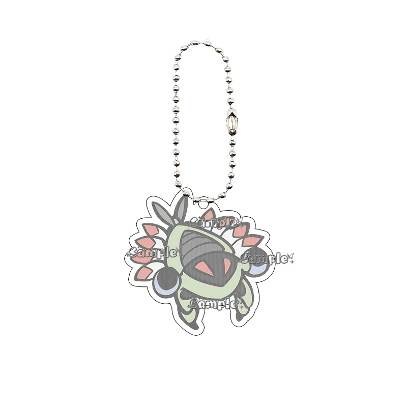 Cute Bug Type Pocket Monsters Acrylic Keychain Dwebble Anorith Crustle Sewaddle Joltik Cartoon Bag Pendant Anime Key Ring Gifts - view 4