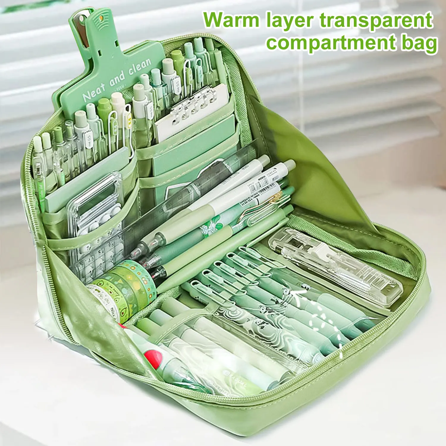 12 Layers Large Capacity Pencil Case Good Looking Multifunctional Classification Storage Stationery Storage Bag