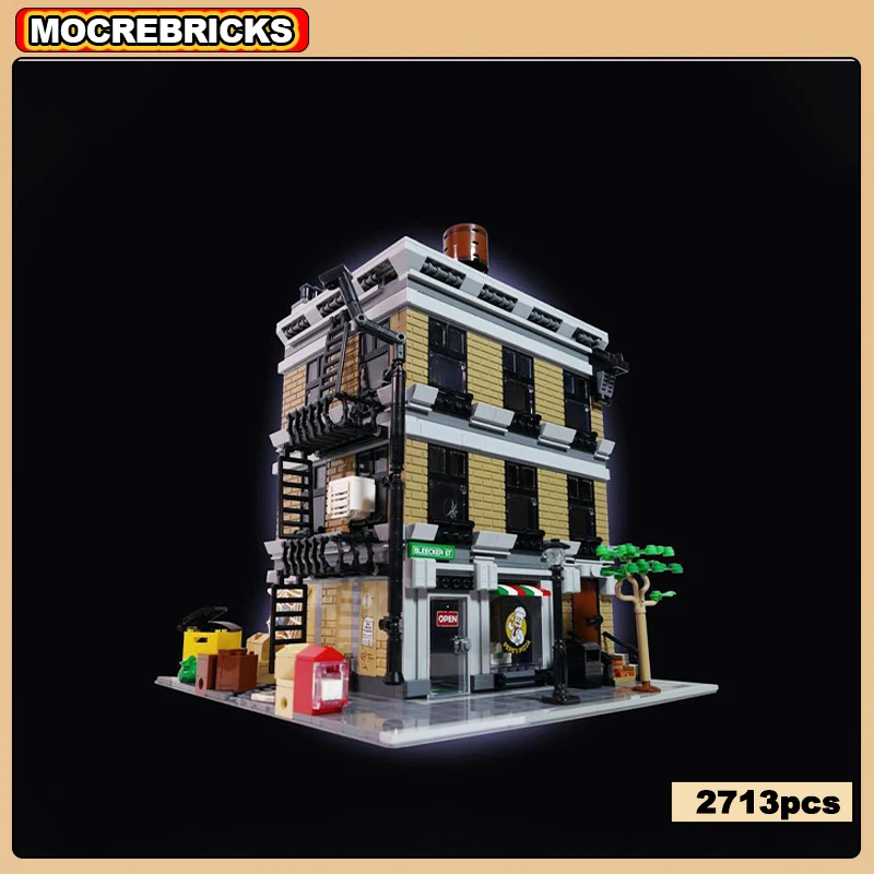 

MOC-162822 Famous Architecture City Street View Apartment Modular Villa Building Blocks Assemble Model Brick Toy Children's Gift