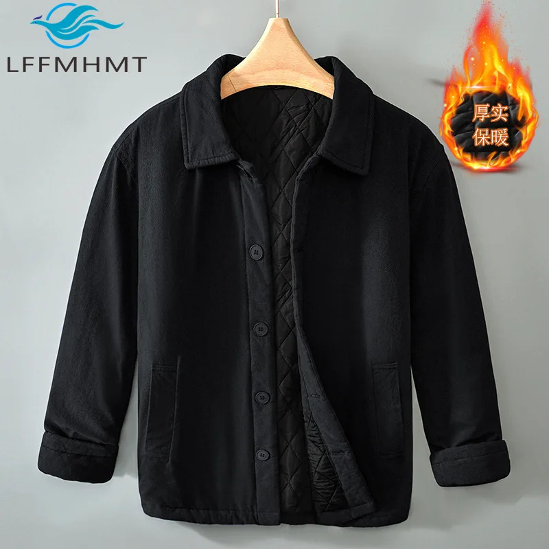

Зимние модные утепленные куртки L170 для мужчин: комфортные, свободные, повседневные хлопковые парки в винтажном японском стиле