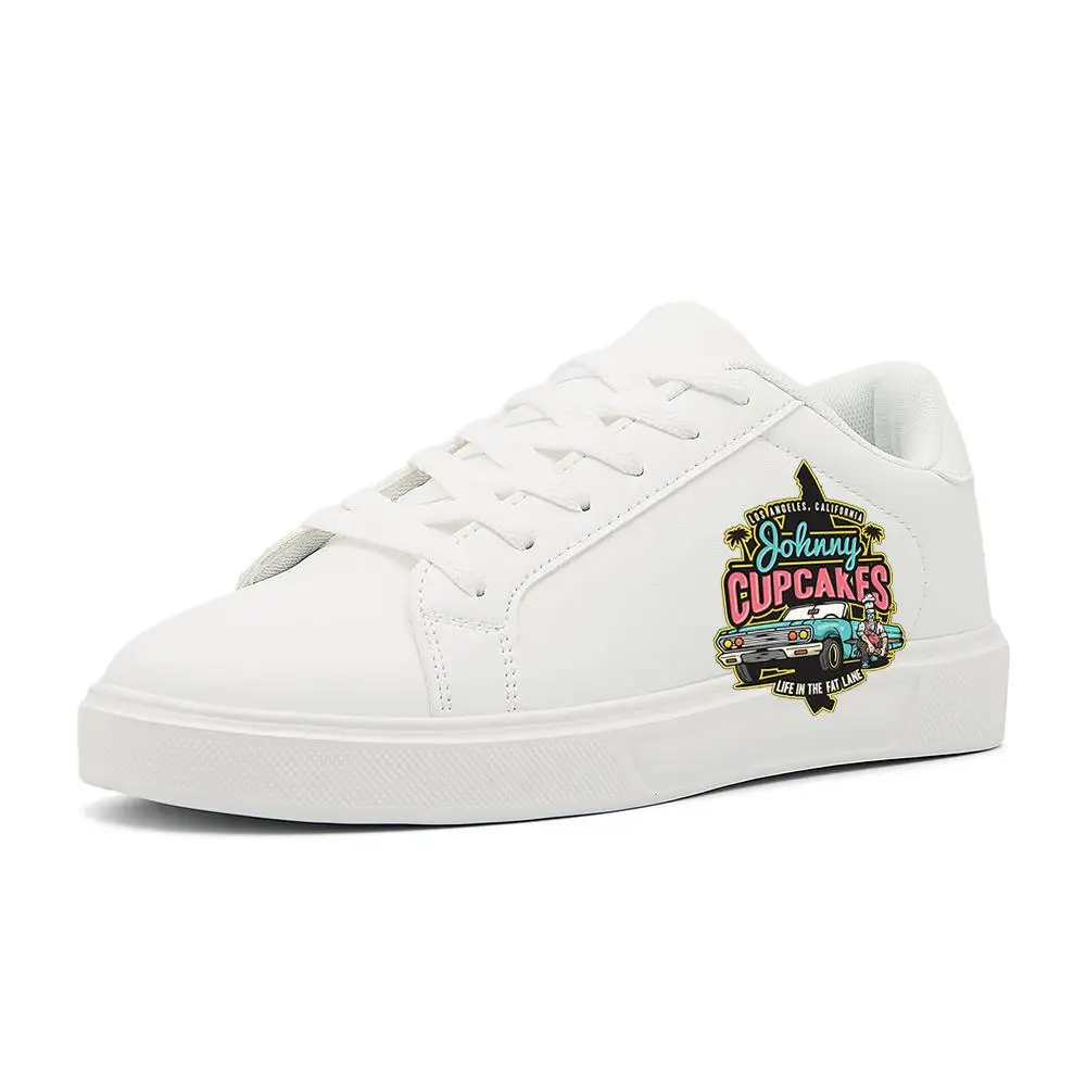 

Classic White Canvas Sneakers for Men: Retro – Soft Sole, Breathable for Students & Workers Spray paint graffiti white shoes