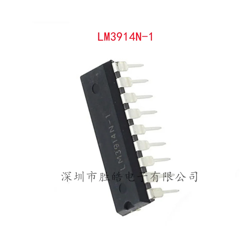 

(10PCS) NEW LM3914N-1 LM3914 Led Bar Chart Display Driver Straight Into DIP-18 Integrated Circuit