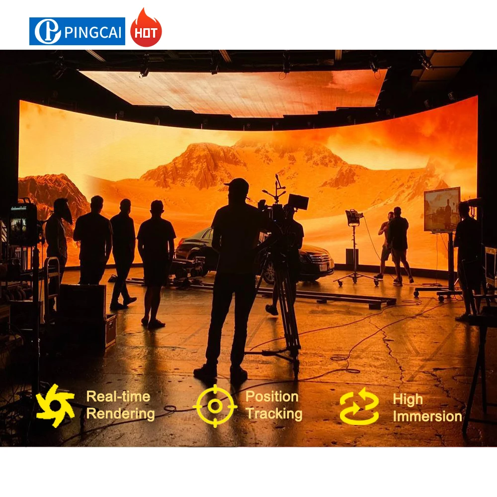 7680Hz VFX VR VP XR Studio Virtual Production Led Wall 3D VR Immersive Led Screen Indoor Led Video Wall for Virtual
