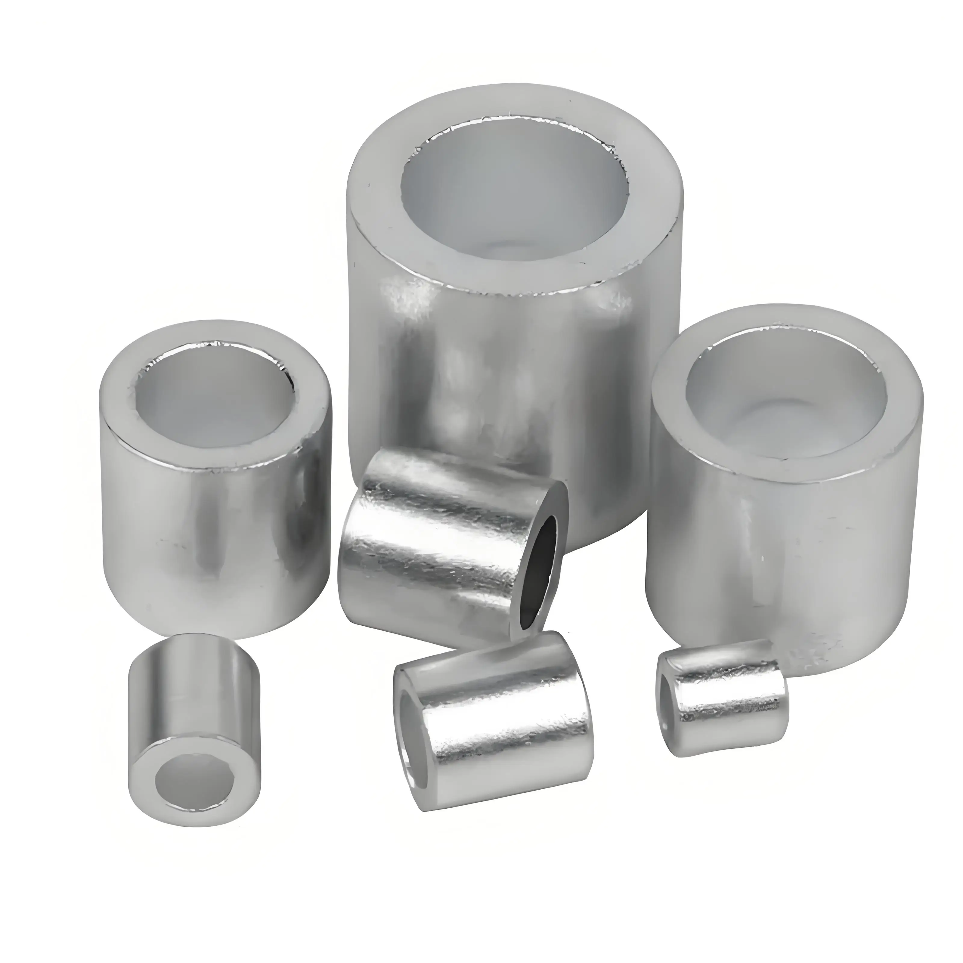 سلك حبل تجعيد كم ثابت تثبيت كليب البيضاوي التعميم 8-نوع الألومنيوم كليب موصل قفل دائرة 0.5/0.8/1 ~ 16 مللي متر مشبك ثابت