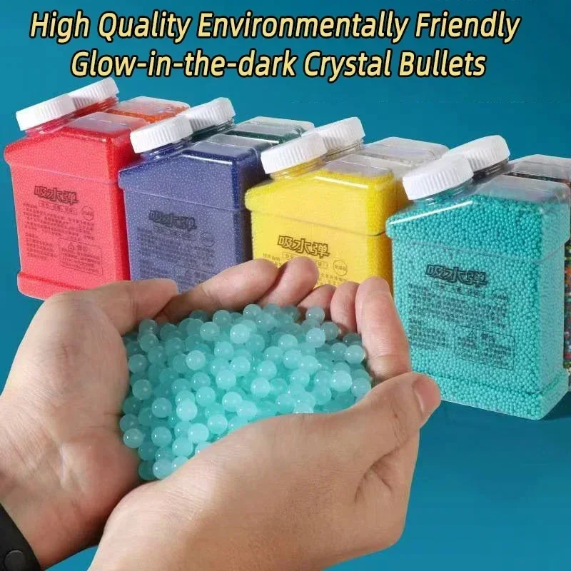 Hot100000 7-8mm Blaster Gel Gun Ammo For Glock Pistol Toy Guns Water Ball Beads AK47 Gelblast M416