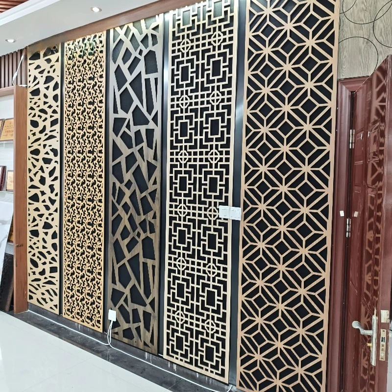 Carved Acuostic Wall Cladding DIY Decoration Polyester Fiber With Technical Wood Veneer 9mm In Cheap Price