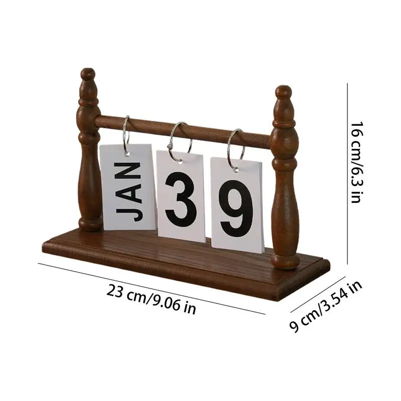 Perpetual Calendar Desk Reusable Desk Calendar Ornament Tabletop Display Monthly Daily Year Planner For Daily Office Desktop