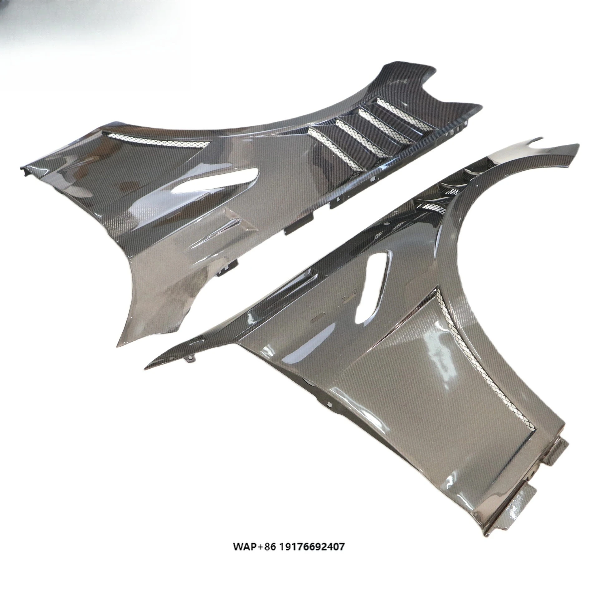 Real Carbon Fiber Side Fenders Modified Automotive Front Bumper Fender Body Kit for 5 Series F90 M5