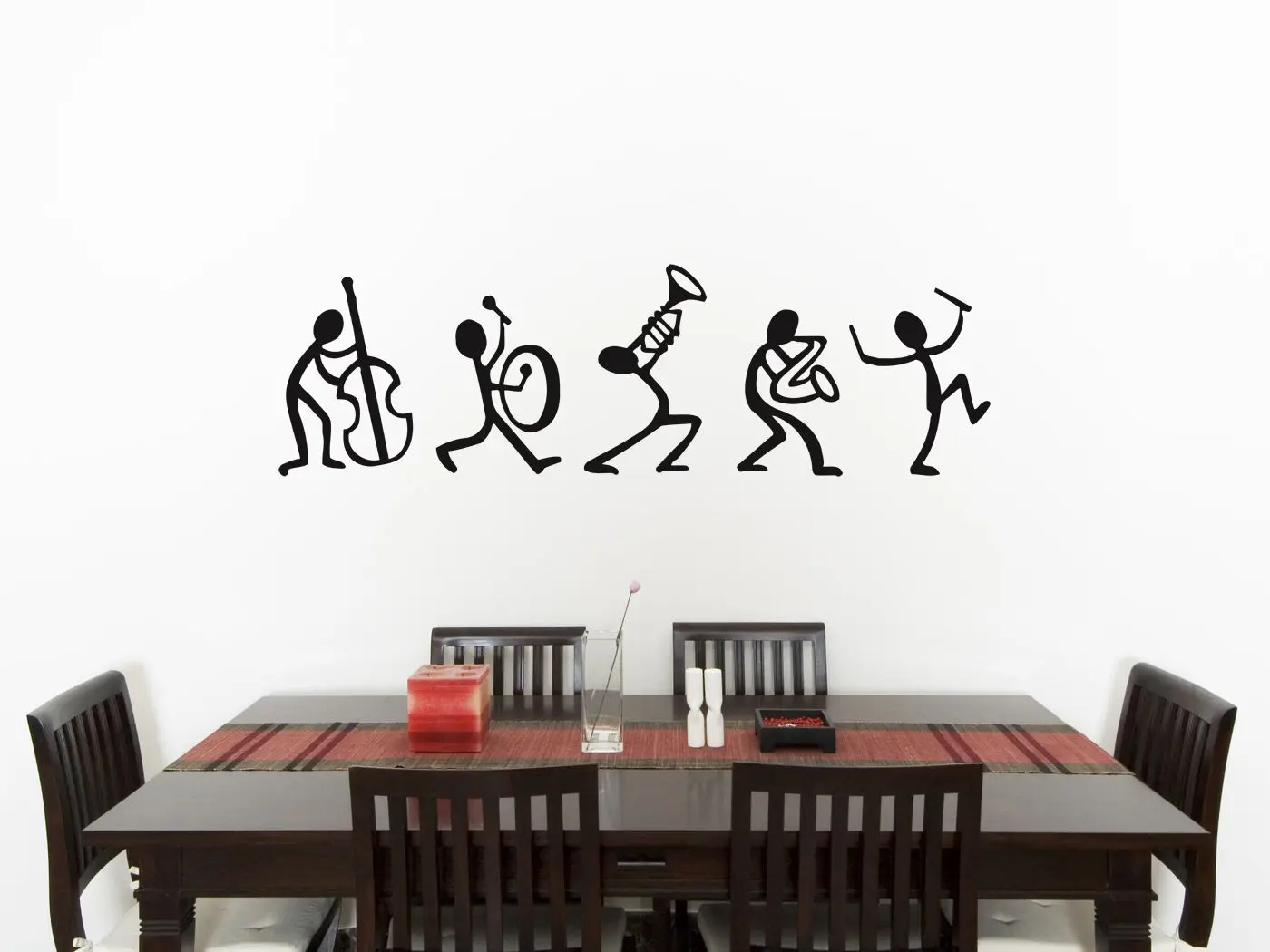 

Music Stick Men Living Room Dining Bedroom Decal Wall Art Sticker Picture Decor