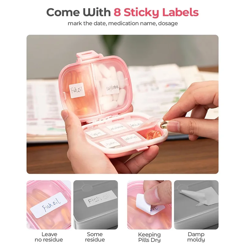 

A93E-Travel Medicine Box Портативный контейнер для лекарств Бытовая двухслойная коробка конфет с крышкой