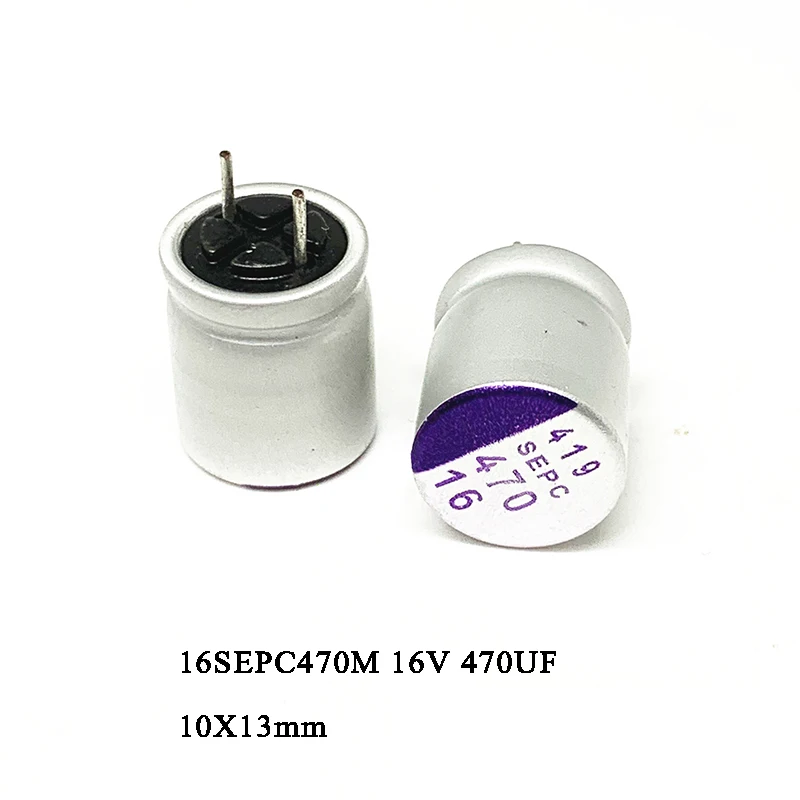 10-100Pcs 100% New Original 16SEPC470M SEPC 470UF 6V 10X13mm Solid Capacitor In Stock Wholesale