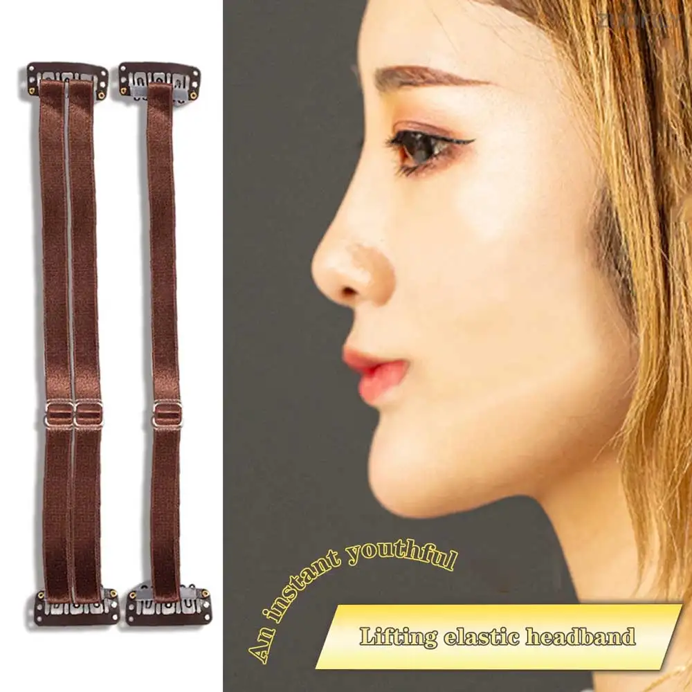 เข็มขัดคู่ Instant Face Lift Band กิ๊บที่มองไม่เห็นเพื่อลบ Eye Fishtail ริ้วรอย Face Lift Patch เทปยกกระชับใบหน้าแบบใช้ซ้ําได้