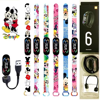 Disney Mickey Stitch Smart Watch Sport Elektronische Hartslagdruk Bloedstappenteller Oplaadbare Muziek Slaap Monitoring Speelgoed