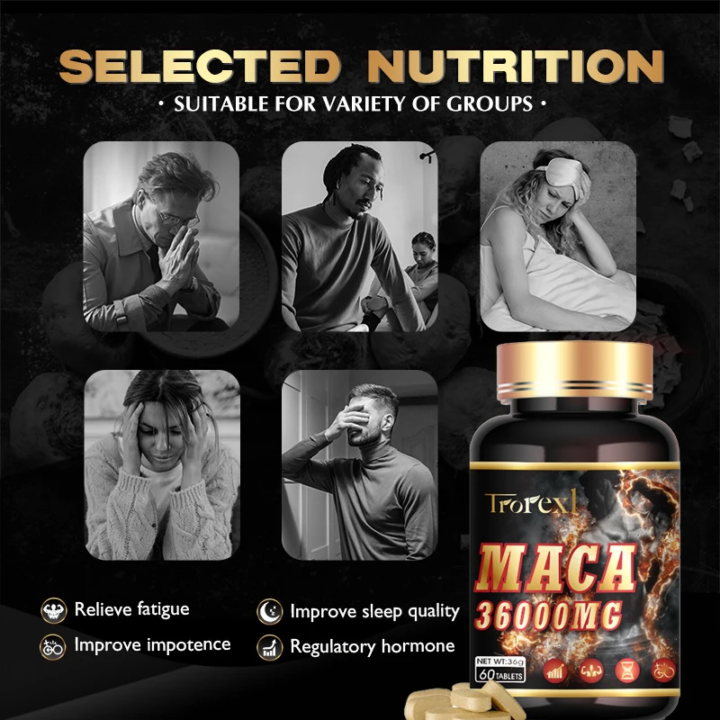 Maca 36000 mg, Hormone Balance, Supports Reproductive Health Natural Energizer