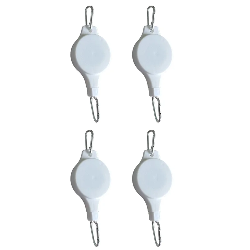 Plant Pulley Retractable Hanger Plant Pulley Adjustable Height Wheel For Hanging Plants Indoor(4PCS)