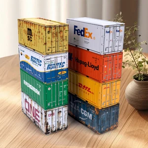 Mini Iron Storage Box Miniature Storage Iron Box Creative Decoration Collect Small Item Desktop Mini Container Model Kids Gifts