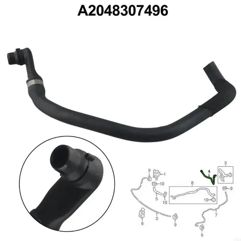 Accessori automobilistici per W204 W212 X204 X218 E200 E220 Tubo d'acqua del radiatore 2048307496 A2048307496 Tbora del del