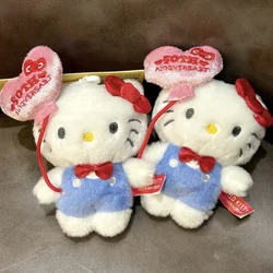 Sanrio 50th Anniversary Plush KeyChain Hello Kitty Cinnamoroll Plush Doll Cartoon Backpack Pendant Decoration Kids Toy Gifts