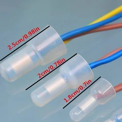 120Pcs Closed End Crimp Cap Wire Connector Terminal 22-16 16-14 12-10 AWG Gauge Size for Electrical Wiring Projects