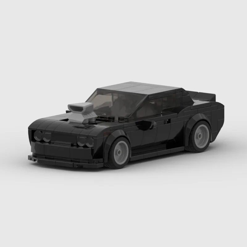 

MOC Dodgee Expert Технический Dodge Challenger Charger Dom Racing Speed Champion Racer Строительные блоки Кирпич Креативные гаражные игрушки