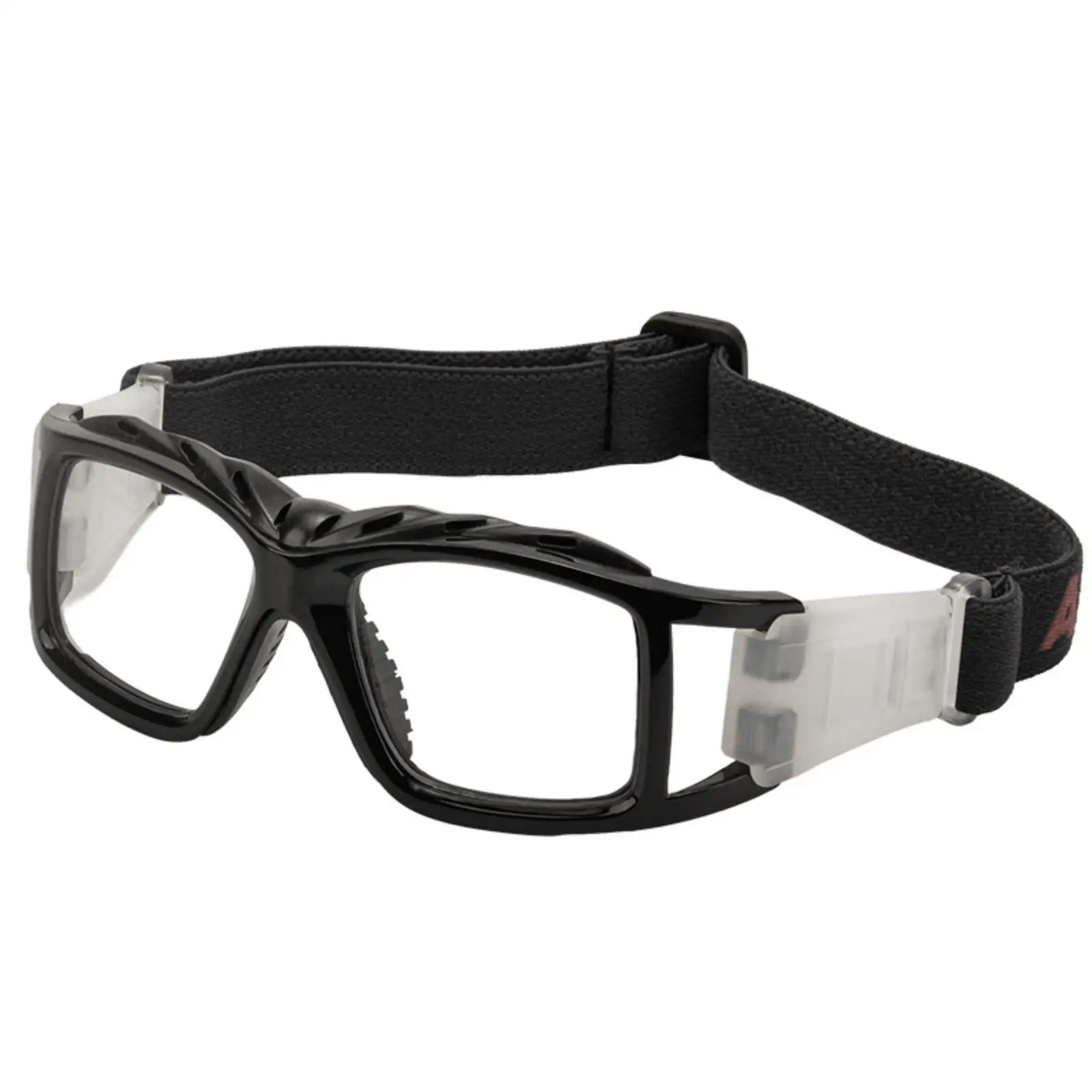 Sports Goggles with Adjustable Strap Vented Contoured Brow, Clear Lenses, for Outdoor Training