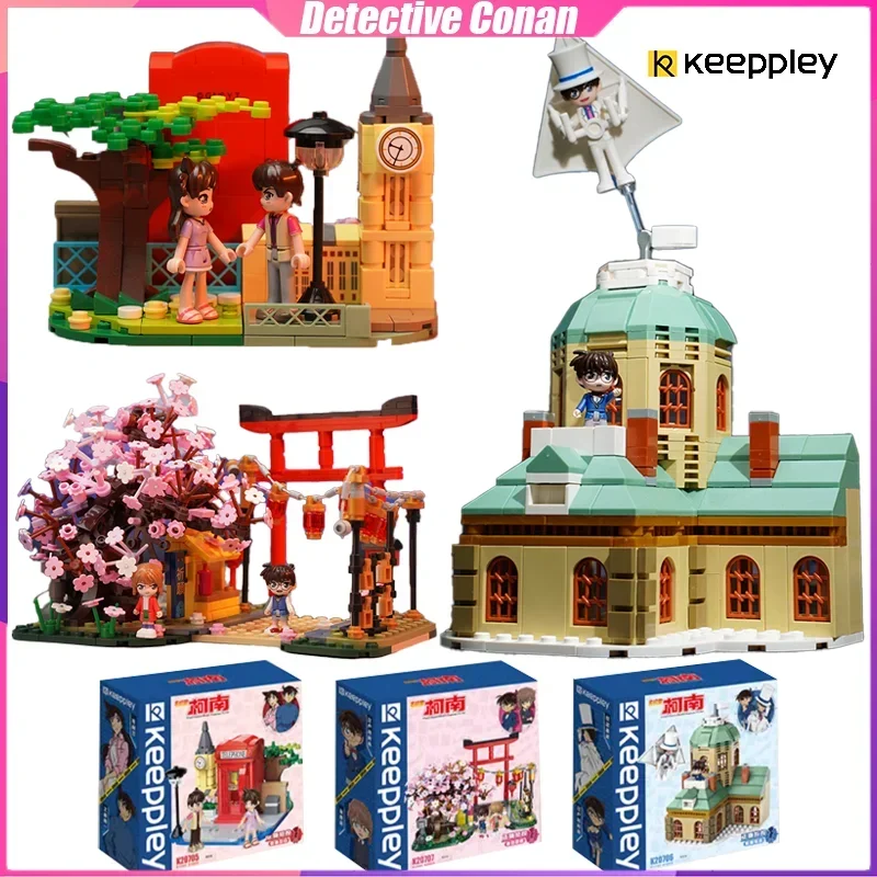 

Keeppley Detective Conan Anime Scenes Building Blocks Decoration Puzzle Assembling Model Toys Birthday Gifts for Boys and Girls