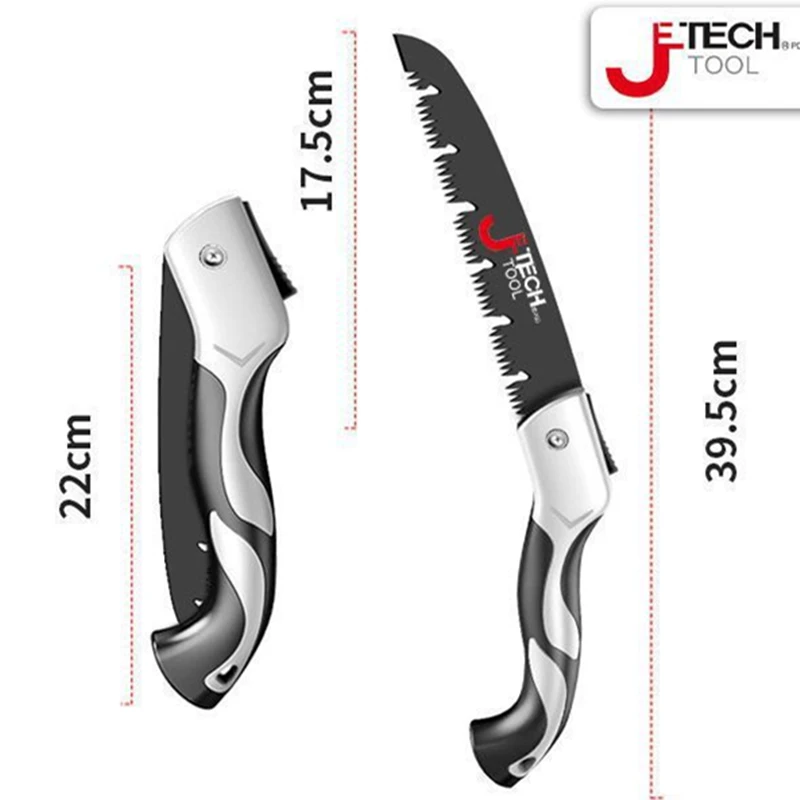 منشار يدوي خفيف الوزن محمول قابل للطي شديد التحمل للتخييم الخشبي، منشار تشذيب الخشب بنفسك مع أدوات تشذيب الأسنان الصلبة