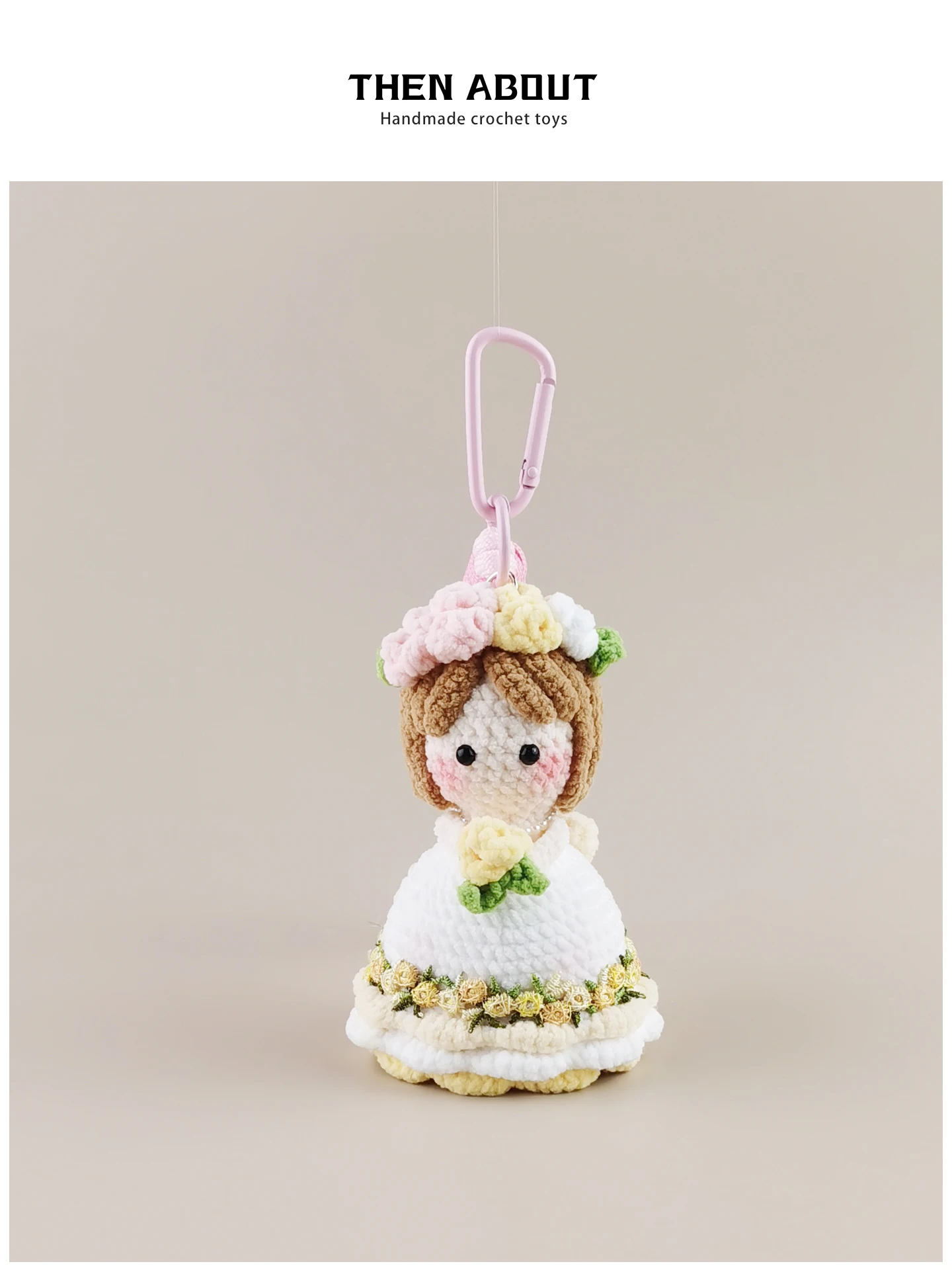 Creative Bridal Bouquet Keychain Pendant Bag Accessory Transforming Wedding Gift High End Market Fashionable Trend