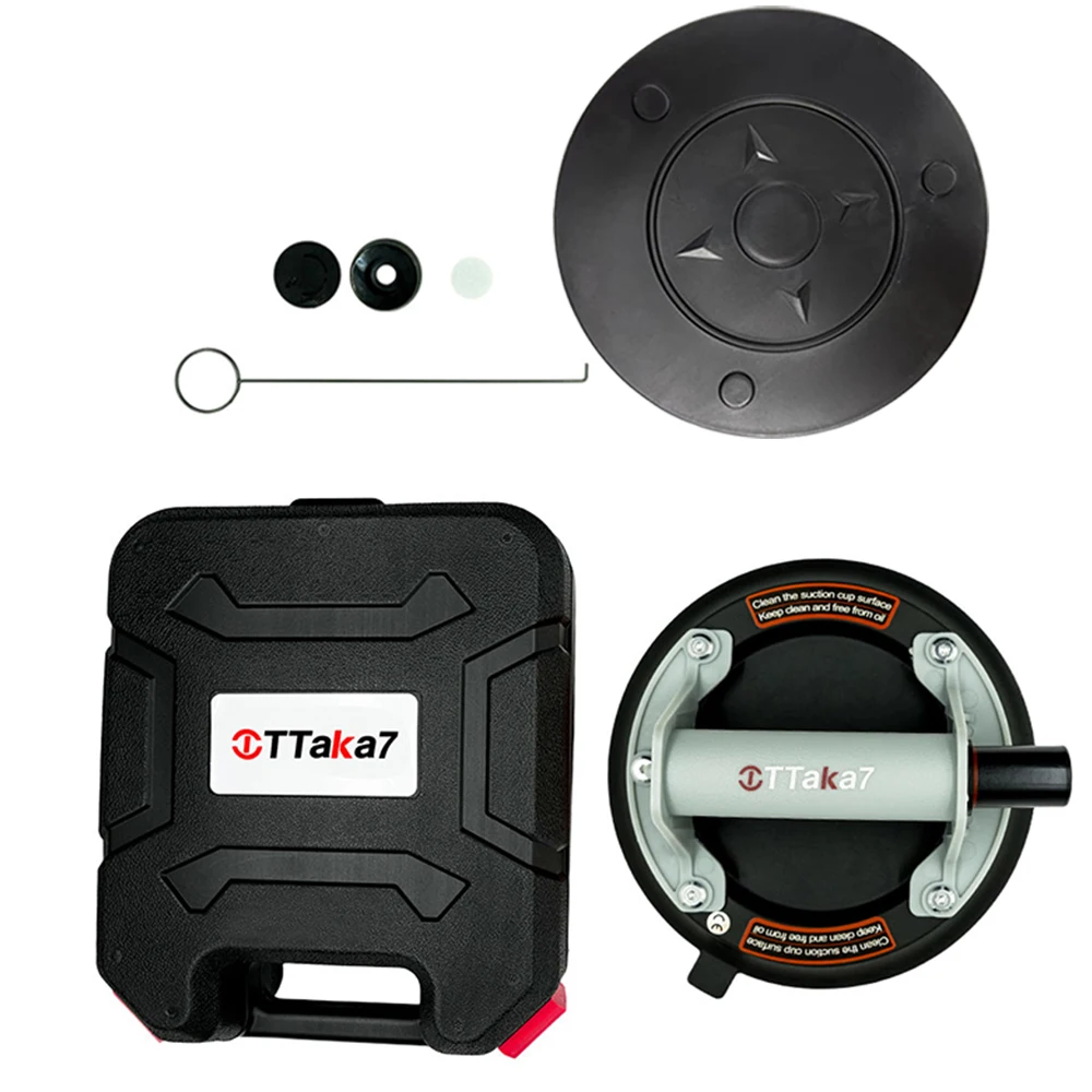 Ventosa de vidrio, ventosa de vidrio al vacío, vidrio grande, ventosa de alta resistencia, potente mango de ventosa de vidrio industrial, azulejos, granito