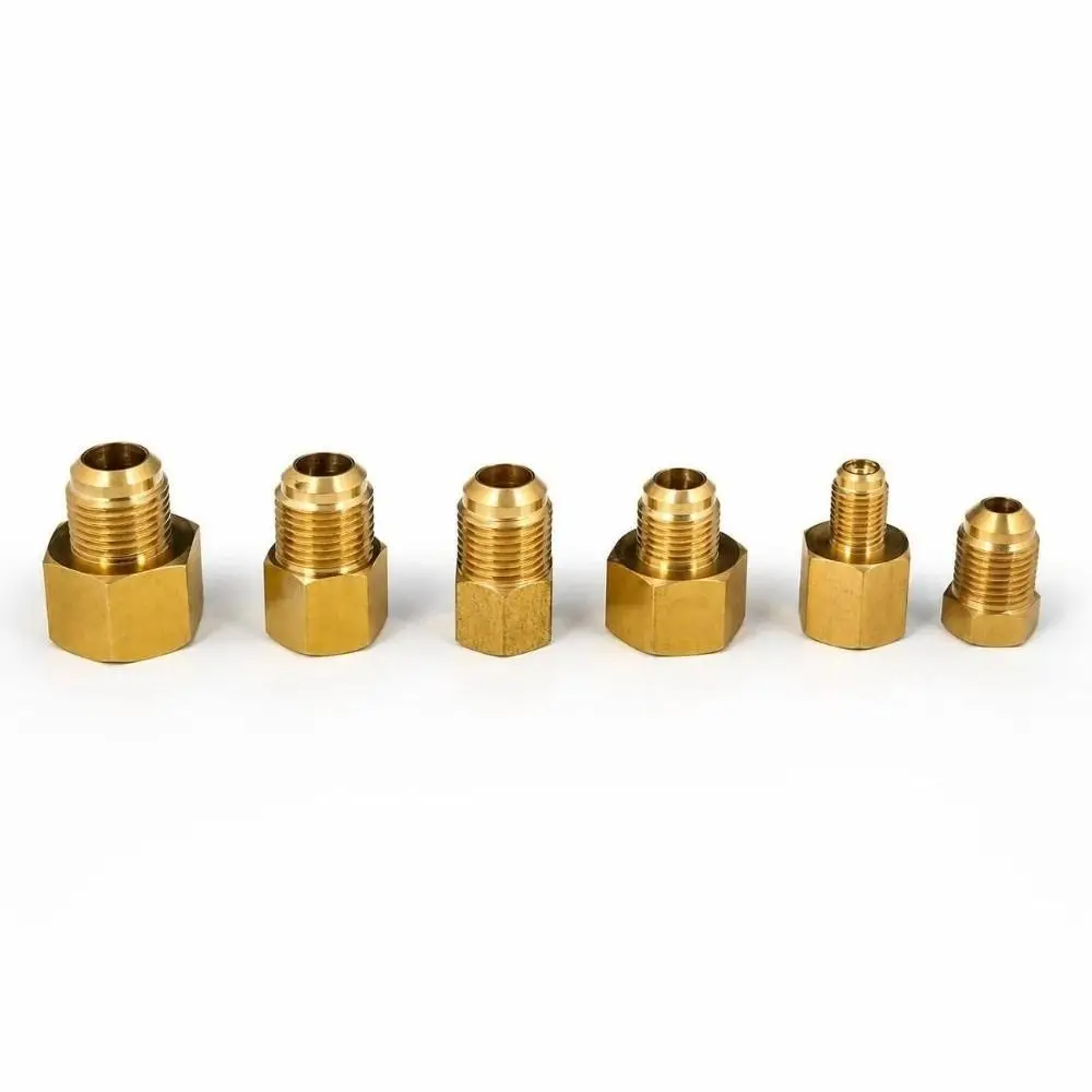 Adapeter 45-Degree SAE Brass Pipe Connector Female To Male 1/4 3/8 1/2 3/4 Inch Reducer Fitting Pipe Connector