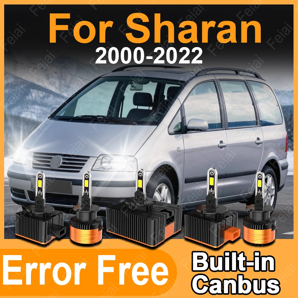 

D2S D3S LED Canbus Bulbs For Volkswagen VW Sharan 7M 7N Accessories Sharan Headlights LED Lamp HID Xenon Replacement 6000K White