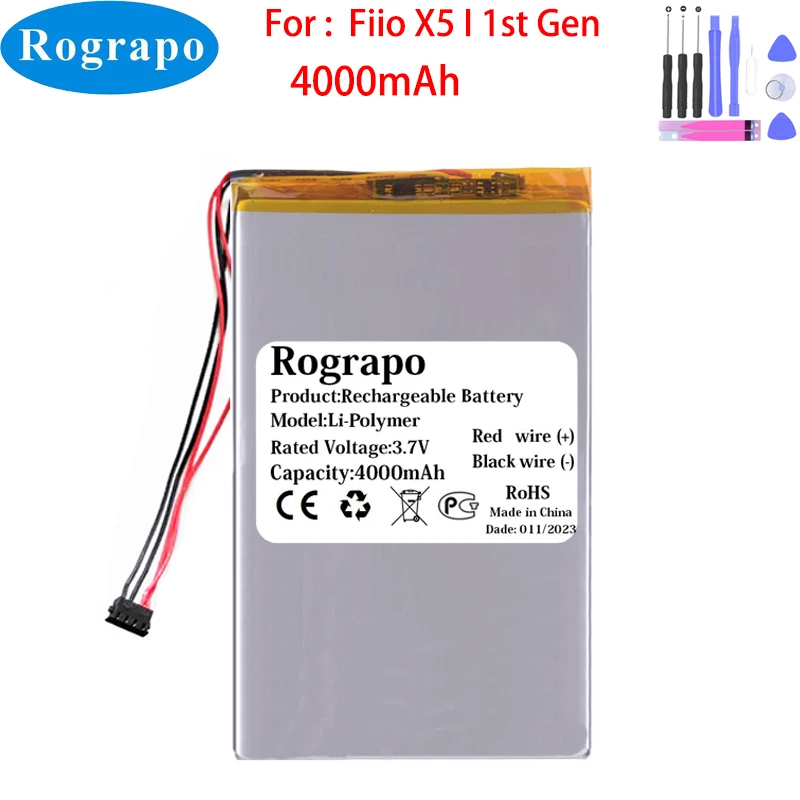 New 3.7V 4000mAh Speaker Battery For FIIO X5 1st Gen HIFI Music MP3 Player