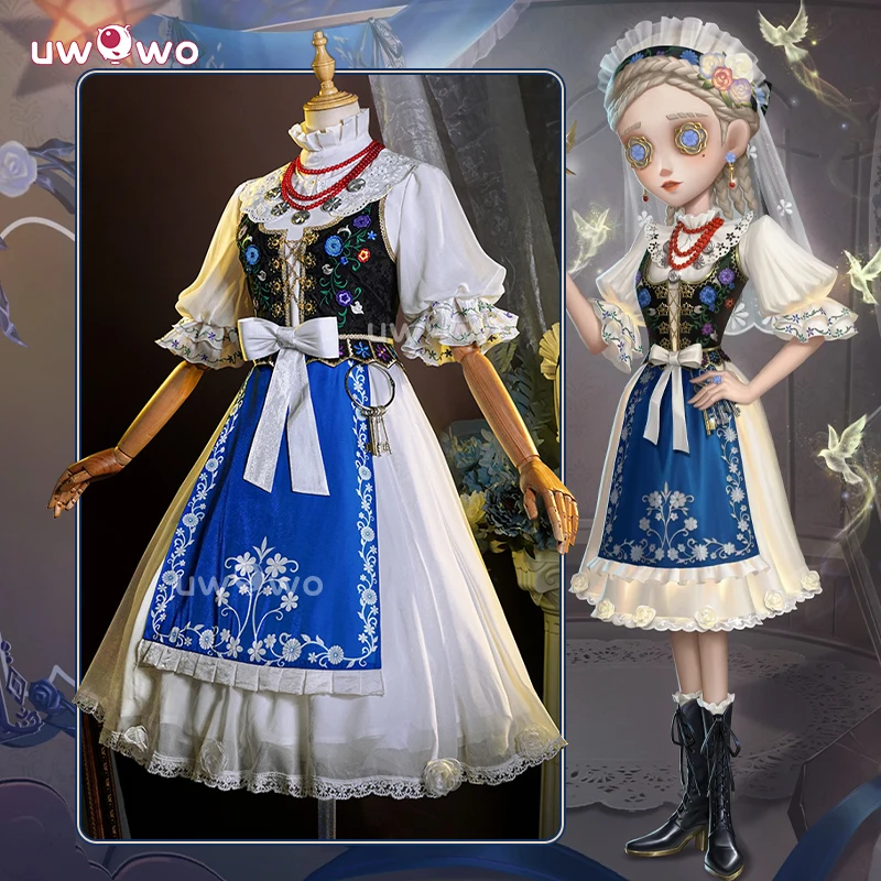 

UWOWO Collab series: Game Identity V Judith the Dove Cosplay Costume Maid Dress For Girls Halloween Costume