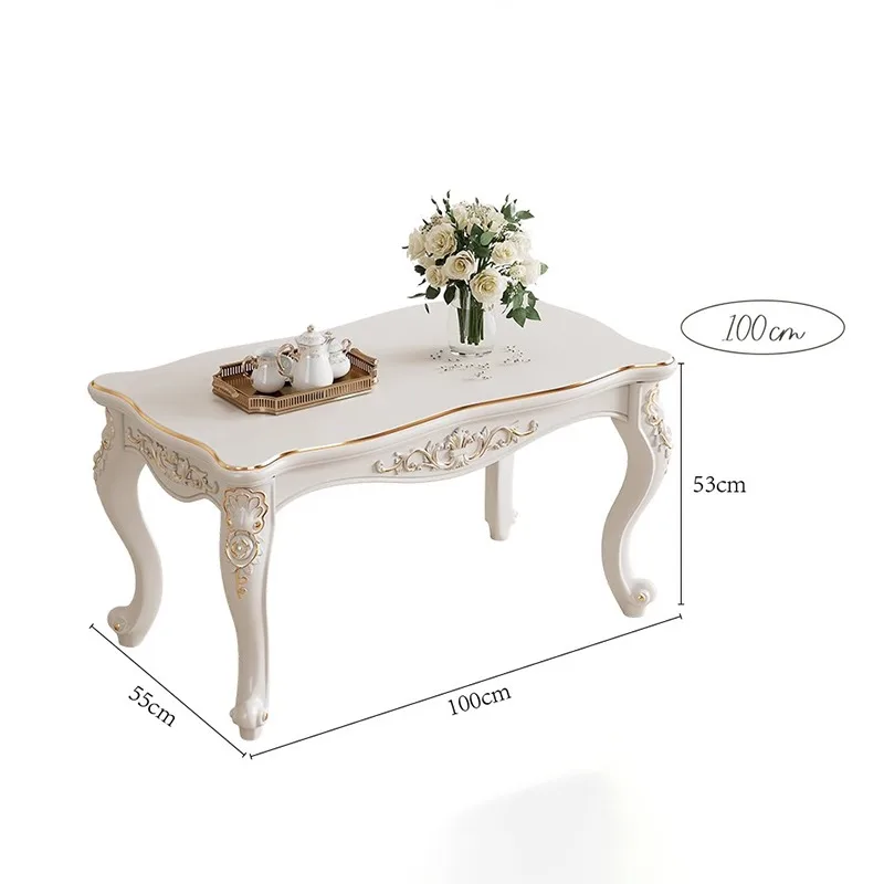 Retro coffee table storage side table living room home combination set modern home