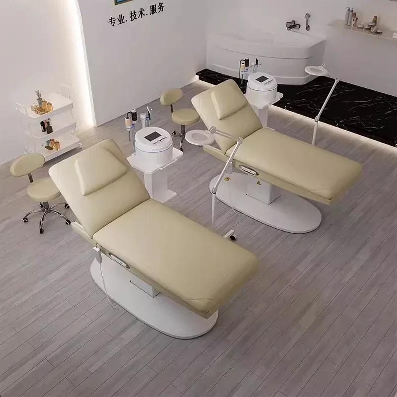Cama de belleza eléctrica Para masaje, cama de Micro inyección, bordado, cejas, pestañas, belleza, Camilla Para Masajes, muebles comerciales