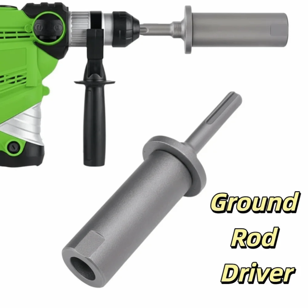 

Прочный ударный бур SDS PLUS из стали 40CrMo, 16/19 мм, с разборной конструкцией, для забивания заземляющих стержней, с 4 пазами, круглый хвостовик