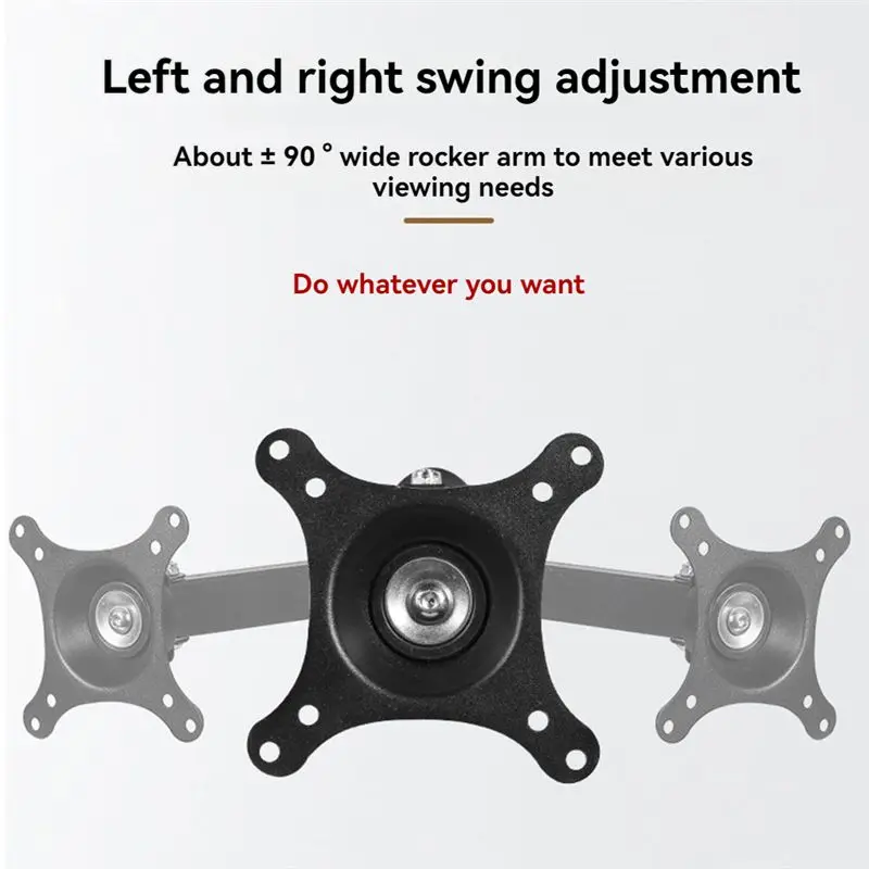 -[A51I Digital]Monitor Wall Mount Adjustable Screen Bracket For 14-27Inches  Universal Retractable TV Mounts