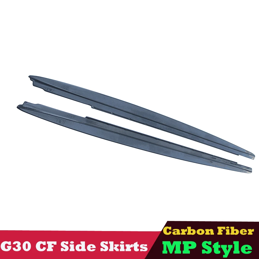 Genuine Carbon Fiber M Performance Style Side Skirts Extensions Bumper for BMW 5 Series G30 M5 F90 2017+