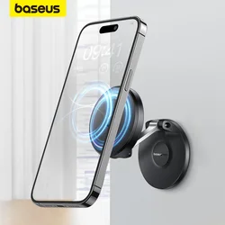 Baseus Magnetic Phone Stand Magnet Suction Wall Holder for iPhone 15 14 Pro Max Adjustable Mobile Support Foldable Macsafe Stand