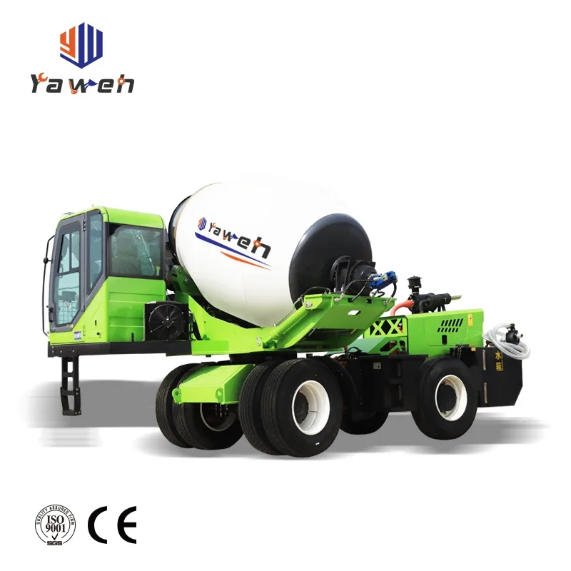 4 Wheel Drive Self Loading Cement Mixer Mini Concrete Pump Provided Yugong Machinery Co. Ltd Concrete Mixer and Pump National 2