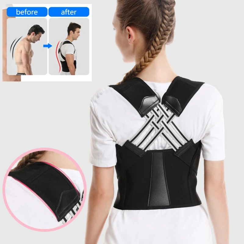 S/M/L/XL Adjustable Back Posture Corrector Belt Women Men Prevent Slouching Relieve Pain Posture Corrector