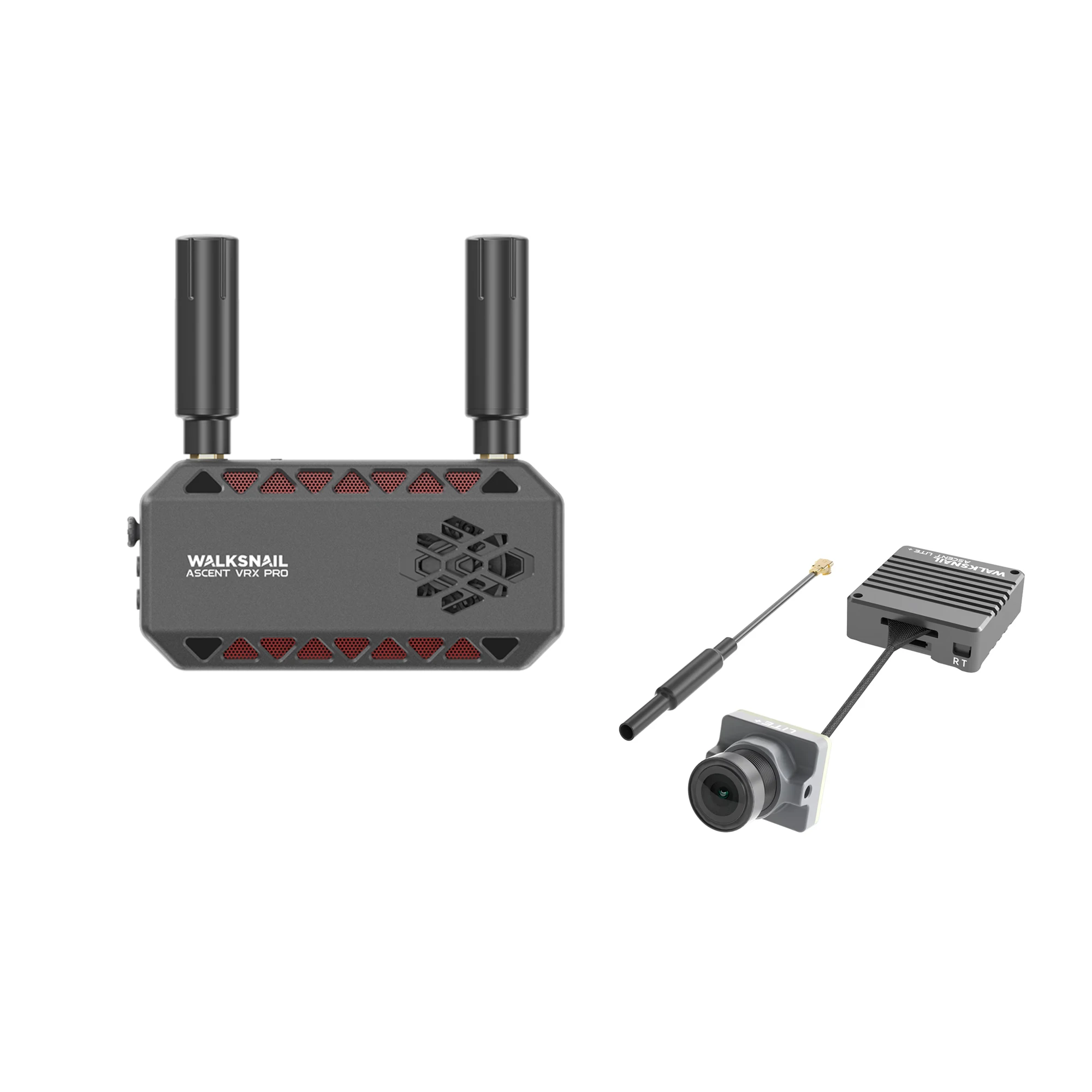 Walksnail Ascent VRX Pro-ontvanger ondersteunt alle FPV-brillen en -displays met HDMI-ingang en kan worden gebruikt met de Ascent Lite+ VTX.