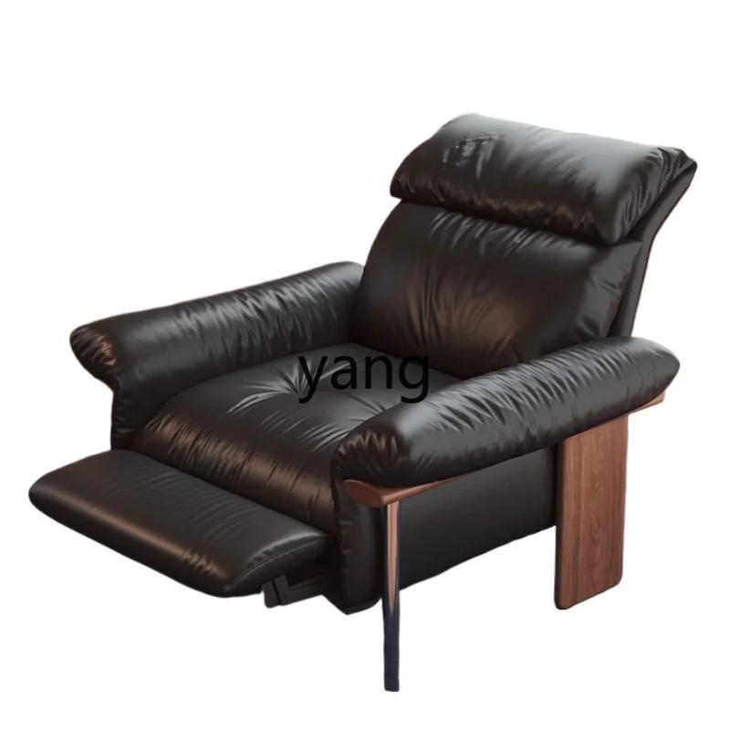 

LMM function sofa chair black walnut solid wood antique multi-functional single sofa