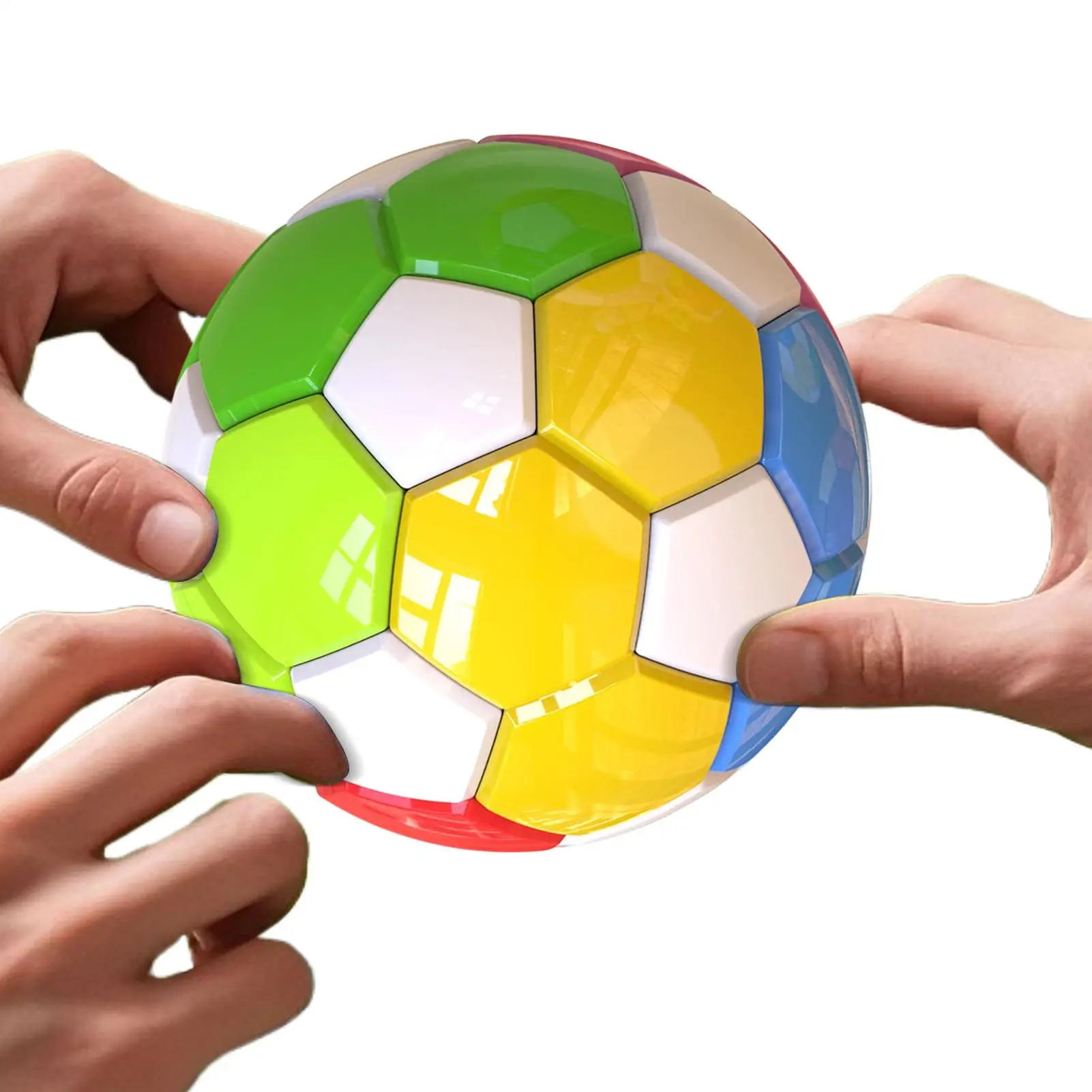 Cubes magnétiques ballon arc-en-ciel Puzzle casse-tête ballon de football Cube anti-Stress pour étudiants garçons enfants filles préscolaire