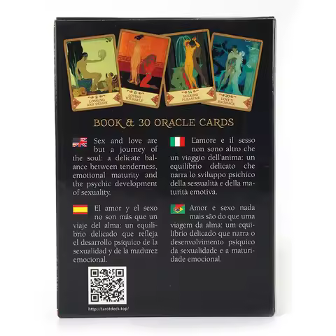 Amor Et Psyche Oracle Cards Leisure Party Table Game High Quality Fortune-telling Prophecy Tarot Deck with PDF Guidebook