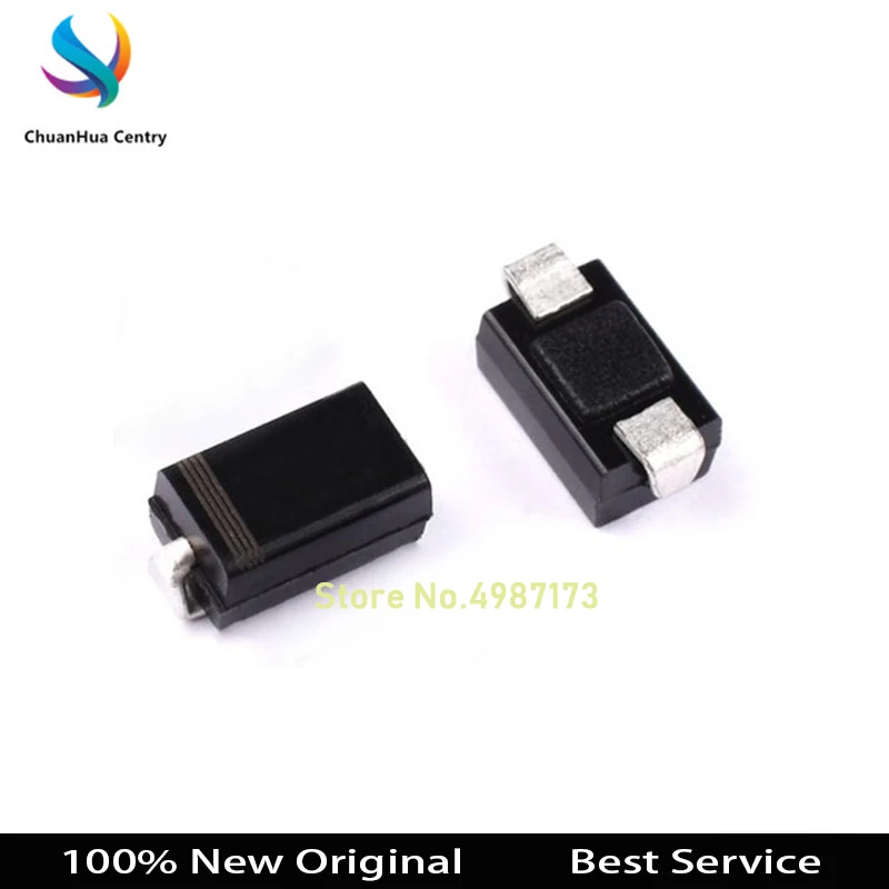 100 Pcs/Lot SS14 SS24 SS34 SS54 SS16 SS26 SS36 SS56 SS310 SS510 M1 M7 SMA Schottky Diodes New Rectifier Diode